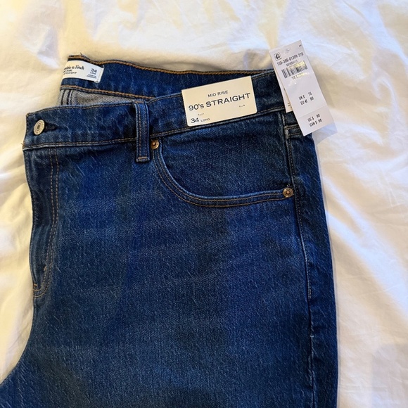 Abercrombie and Fitch Midrise 90s straight Jeans size 34 Tall - Picture 3 of 3
